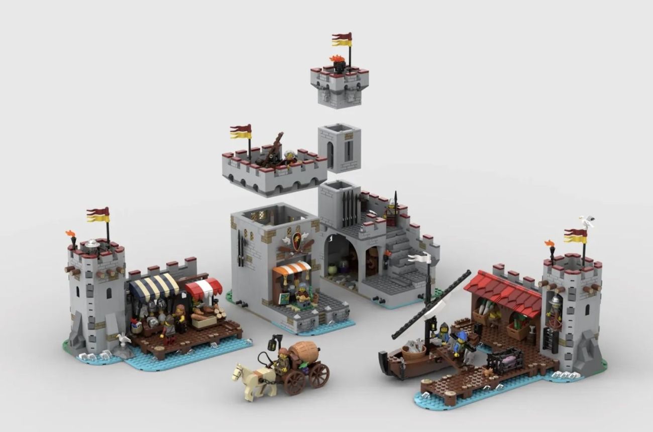 LEGO Ideas Medieval Seaside Market