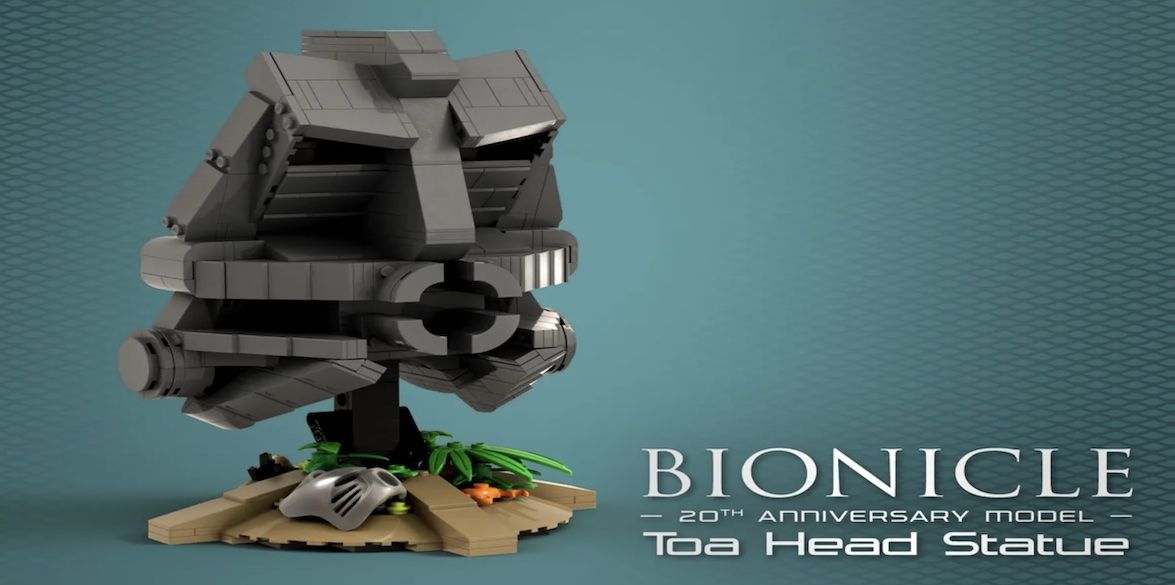 LEGO Ideas Bionicle Toa Head Statue