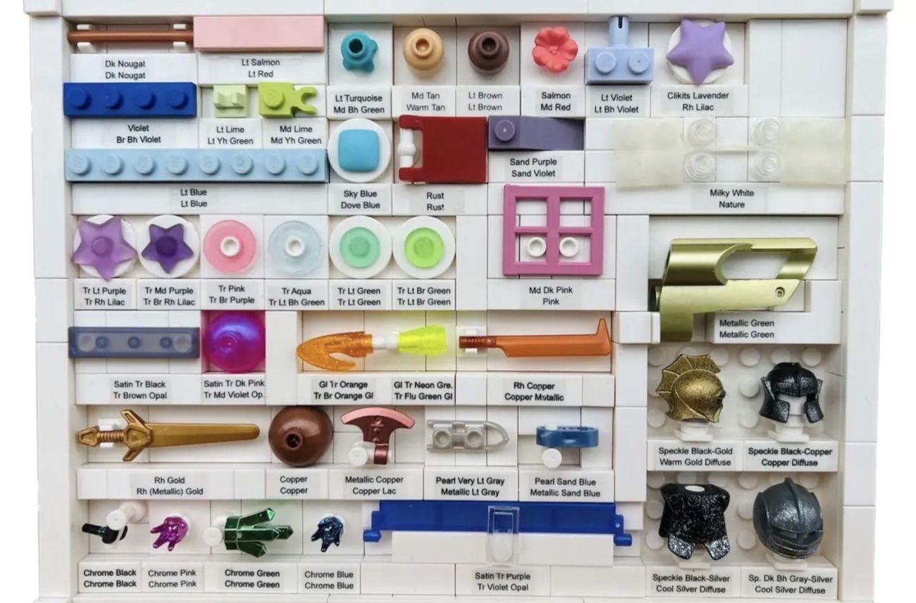 LEGO Ideas Bricklink LEGO Color Table