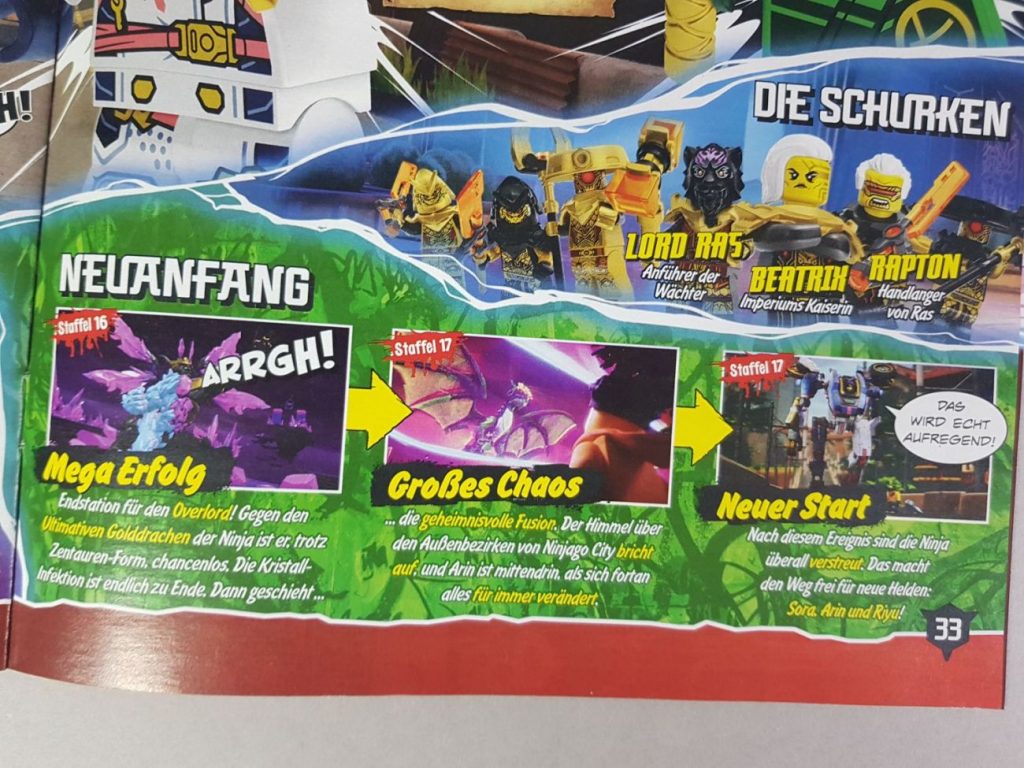 Mit vielen Extras: LEGO Ninjago Magazin #103 mit Oni-Garmadon und Dragons Rising Heftvorschau