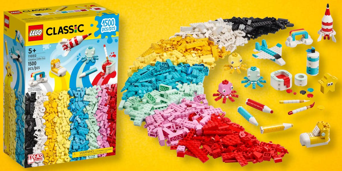 LEGO Classic Creative Color Fun 11032 Creative Building Set, Build