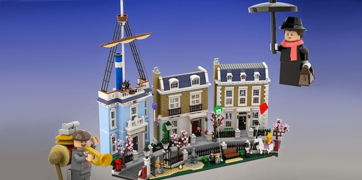 LEGO Ideas Mary Poppins, Cherry Tree Lane 60th Anniversay