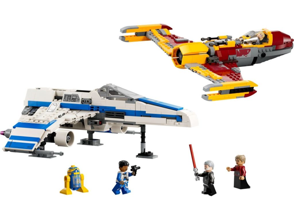 Weitere LEGO Ahsoka Sets vorgestellt: 75362 Ahsoka Tanos T-6 Jedi Shuttle & 75364 New Republic E-Wing vs. Shin Hatis Starfighter