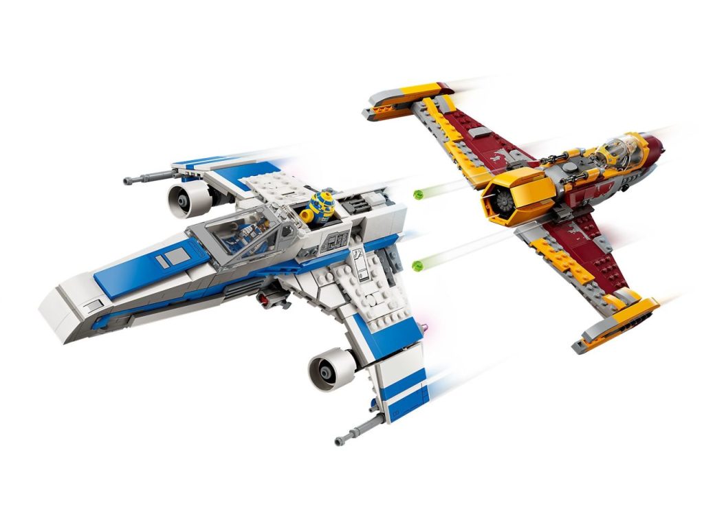 Weitere LEGO Ahsoka Sets vorgestellt: 75362 Ahsoka Tanos T-6 Jedi Shuttle & 75364 New Republic E-Wing vs. Shin Hatis Starfighter