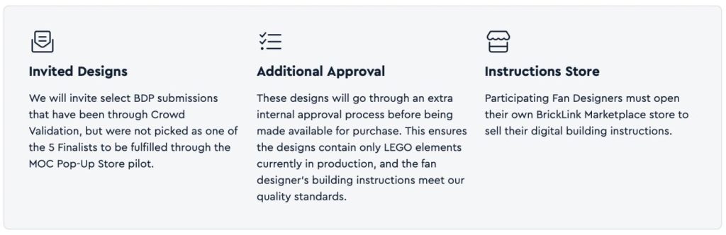 BrickLink MOC Pop-Up Store angekündigt: 2. Chance für abgelehnte BDP Entwürfe