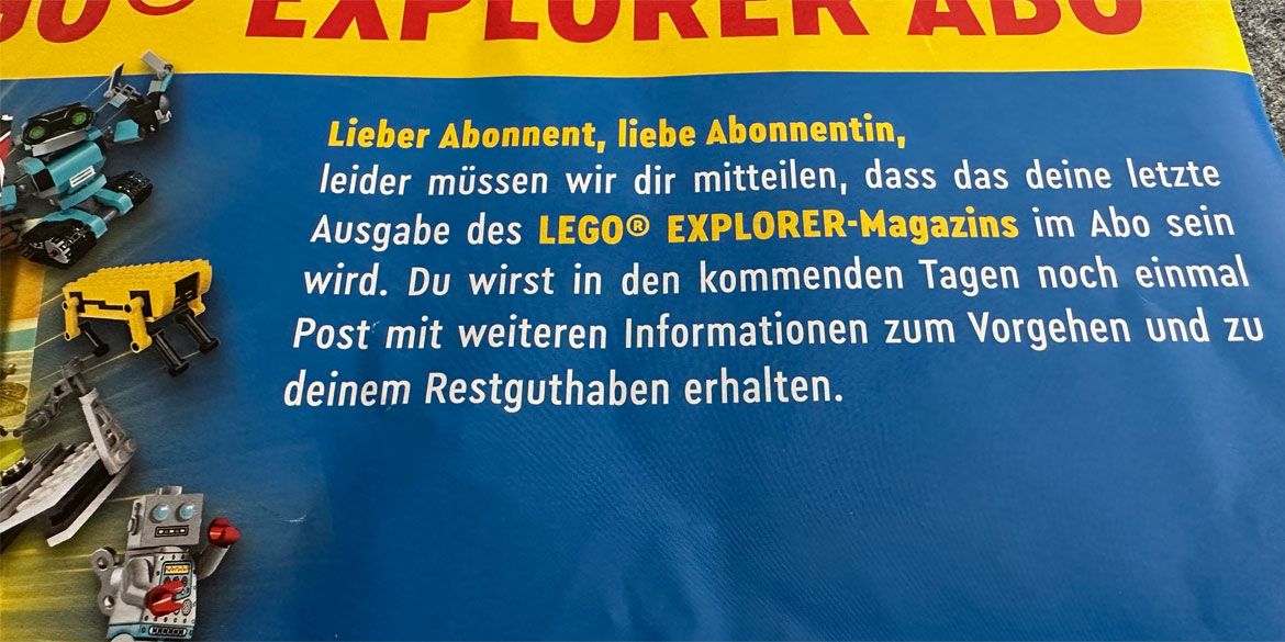 LEGO Explorer Magazin