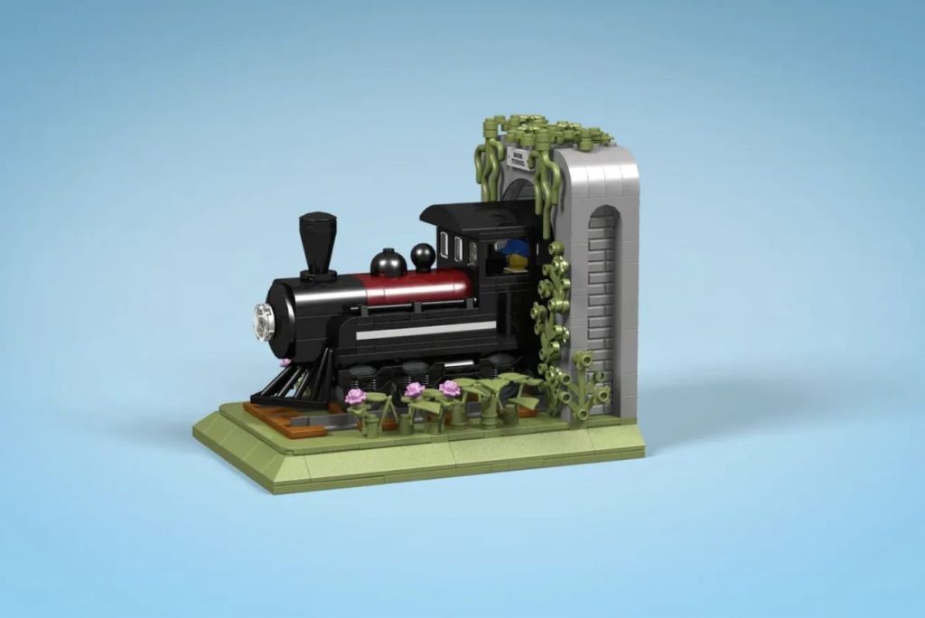 LEGO Ideas Train Bookends