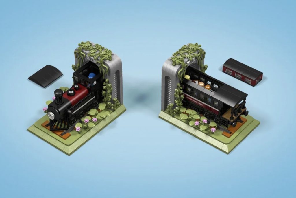 LEGO Ideas Train Bookends