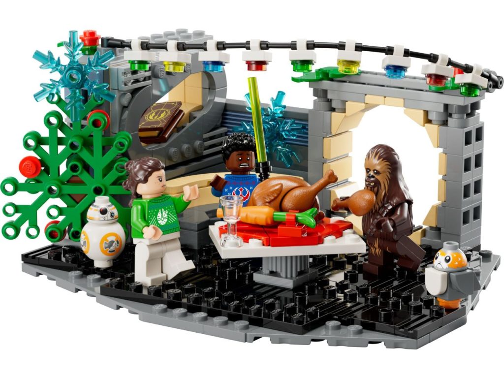 LEGO 40658 Millennium Falcon Weihnachtsdiorama: Festliches Set zur Sequel Trilogie