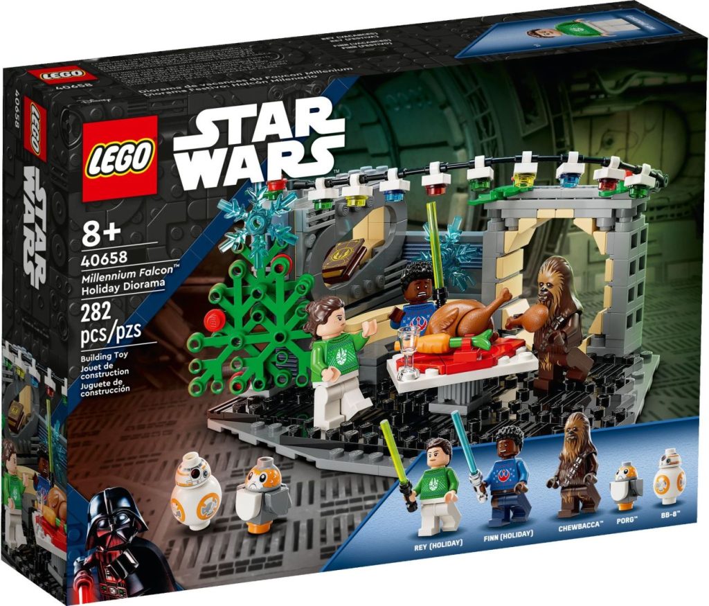 LEGO 40658 Millennium Falcon Weihnachtsdiorama: Festliches Set zur Sequel Trilogie