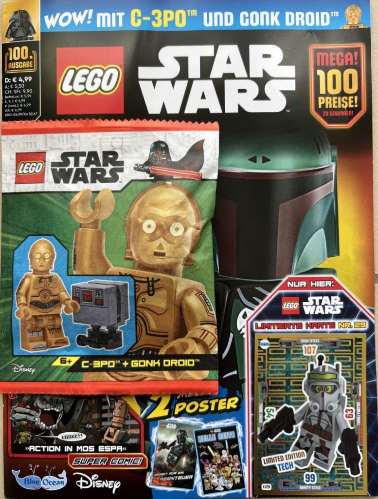 LEGO Star Wars Magazin #100: C-3PO und Gonk Droid & Heftvorschau