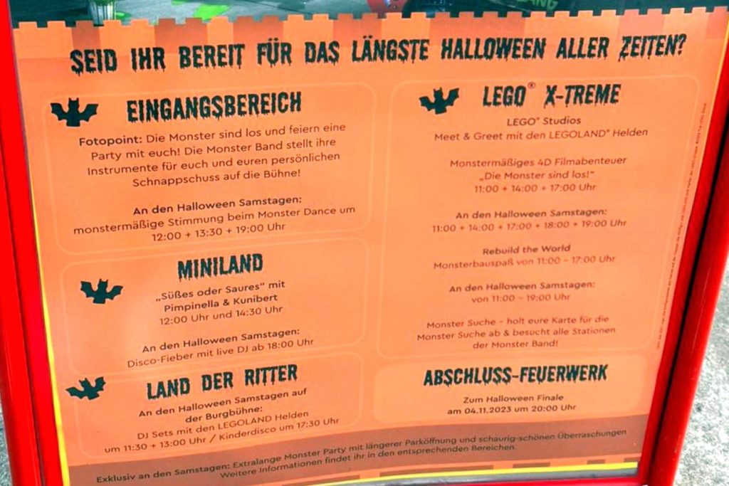 LEGOLAND Gewinnspiel zum Start der Halloween-Saison