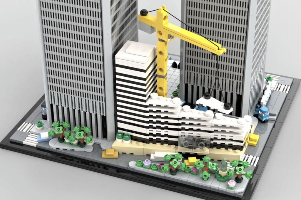 LEGO Ideas WTC Twin Towers & Vista International Hotel 1979 01