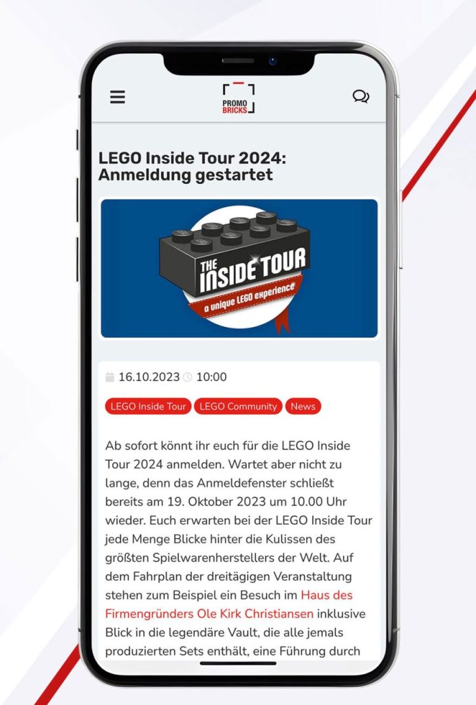 PROMOBRICKS App: Update ist da!