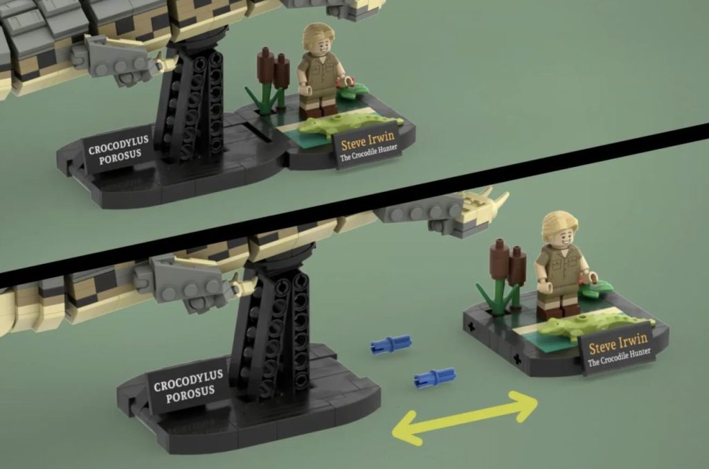 LEGO Ideas Steve Irwin & Majestic Crocodile 03