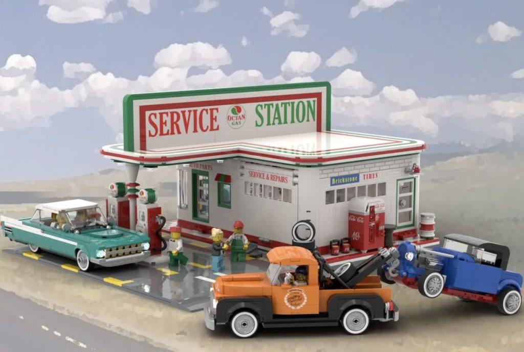 LEGO Ideas Vintage Service Station