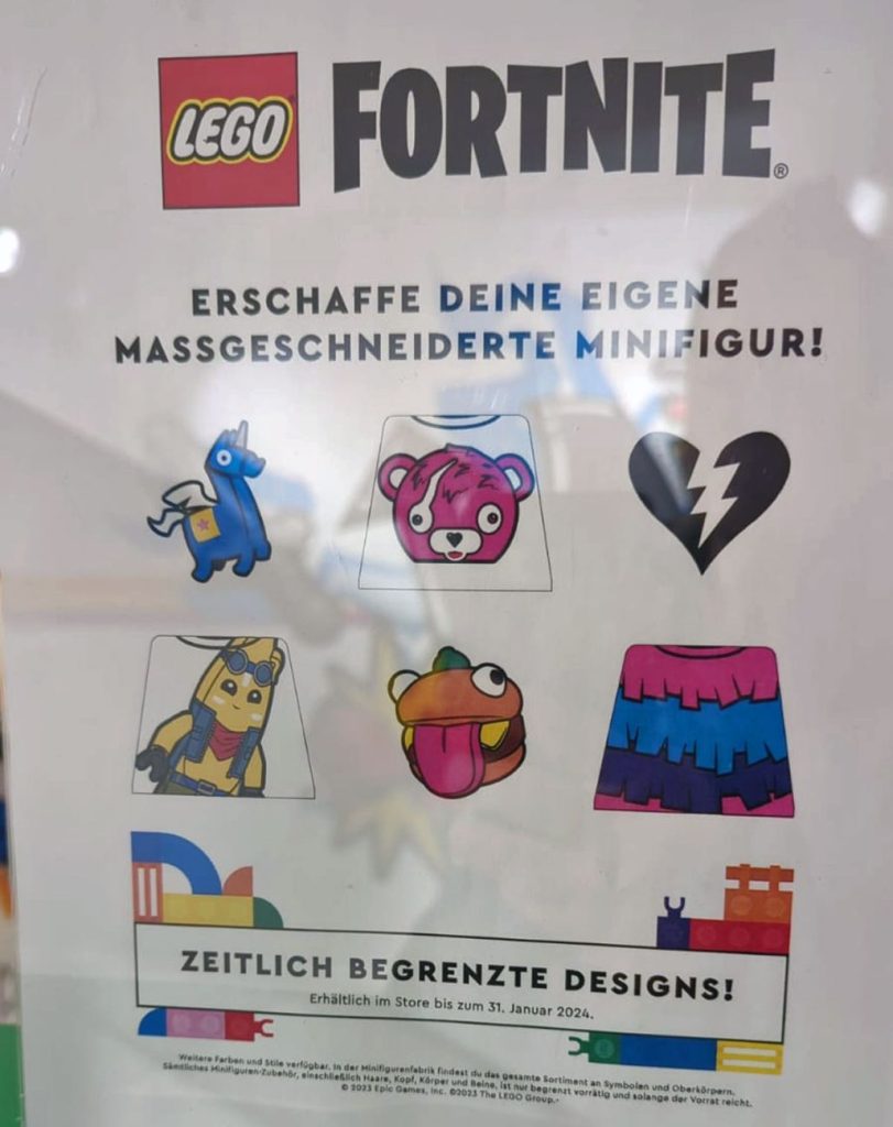 LEGO Fortnite Minifigure Factory Designs