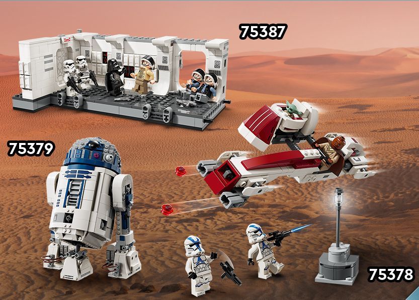 LEGO Star Wars 75378 Flucht mit dem BARC Speeder: Erste Bilder der Mai-Neuheit