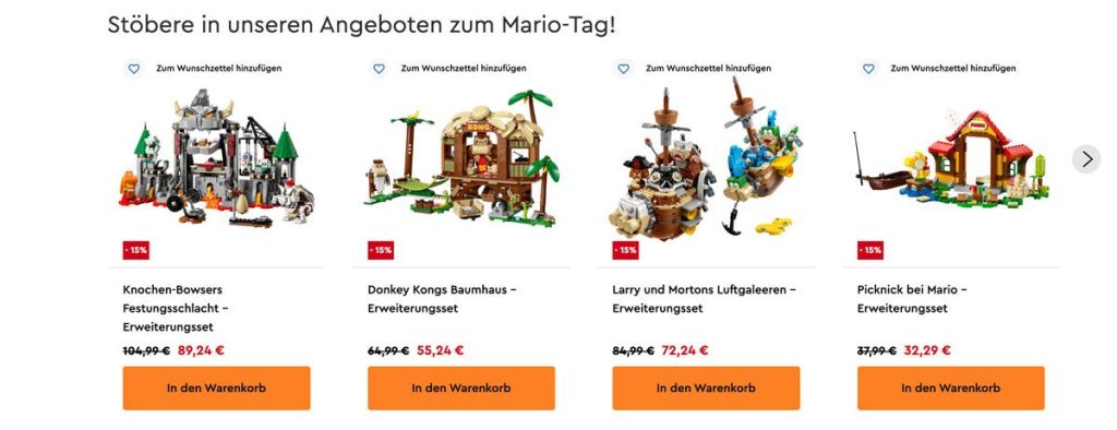 LEGO Super Mario Day 2024: Sonderangebote, neue Sets und Event