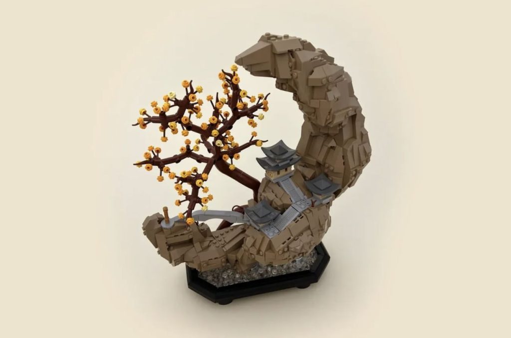 LEGO Ideas Crescent Moon Rock Sculpture