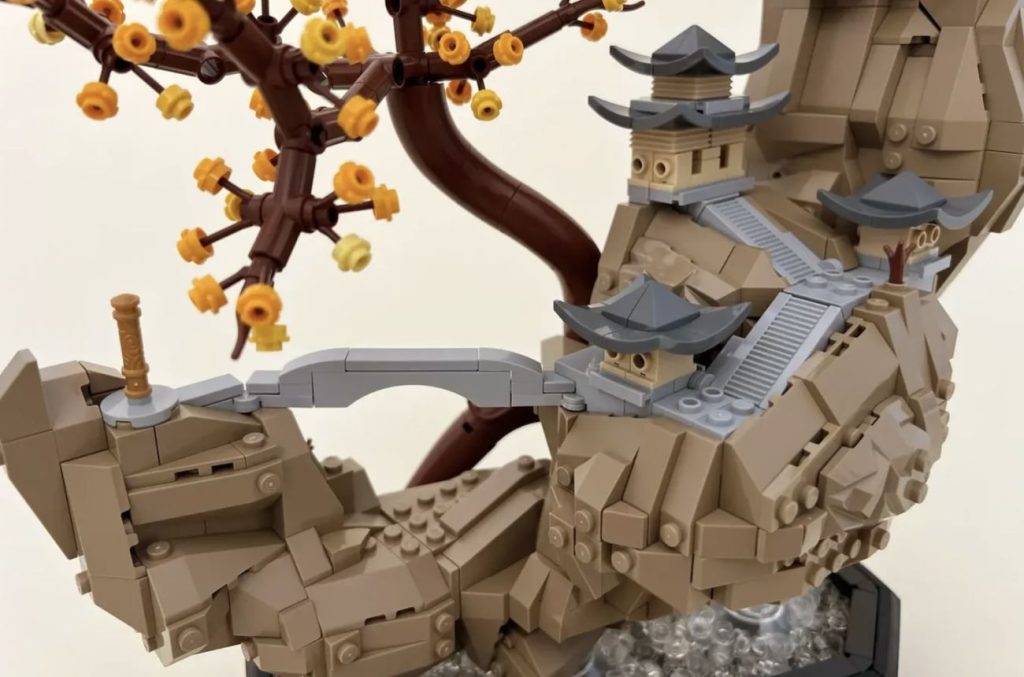 LEGO Ideas Crescent Moon Rock Sculpture