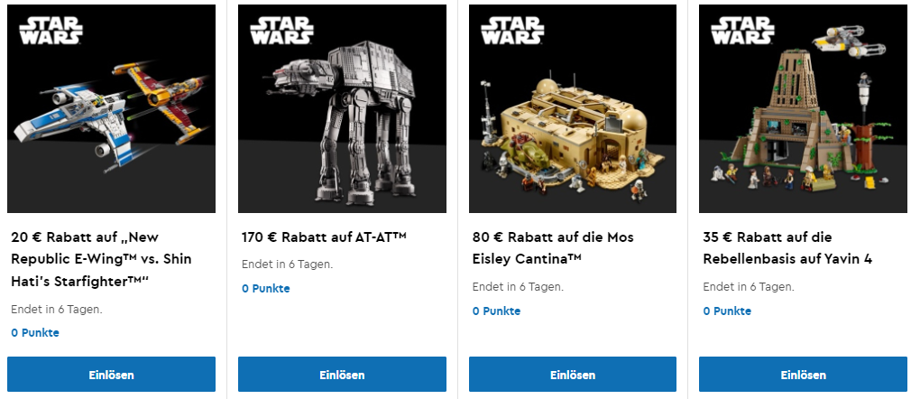 Gestartet: LEGO Star Wars May the 4th mit GWPs & 2x Punkten und Rabattcodes