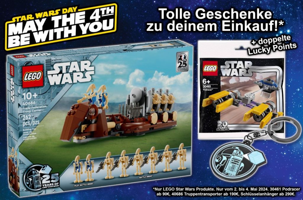 Lucky Bricks: Viele Beigaben zum LEGO Star Wars May the 4th