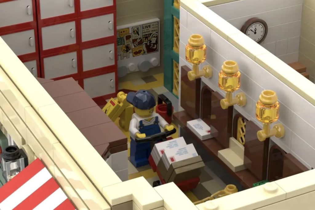 LEGO Ideas Modular Post Office in Neoclassical Style