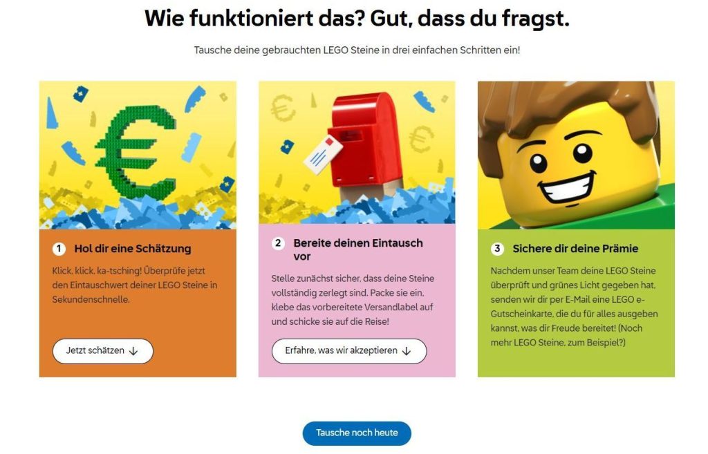 LEGO Brick Take Back jetzt auch online möglich: Erfahrungsbericht
