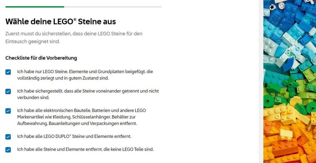 LEGO Brick Take Back jetzt auch online möglich: Erfahrungsbericht