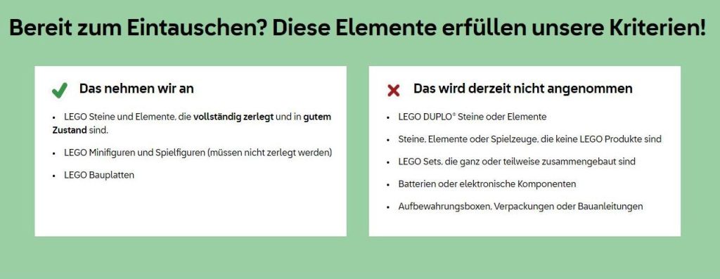 LEGO Brick Take Back jetzt auch online möglich: Erfahrungsbericht
