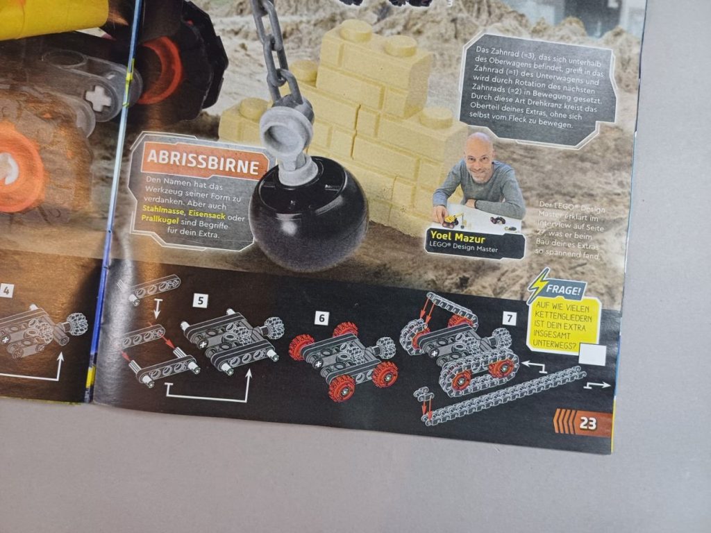 Neuzugang: LEGO Technic Magazin #1 mit Abrissbirne