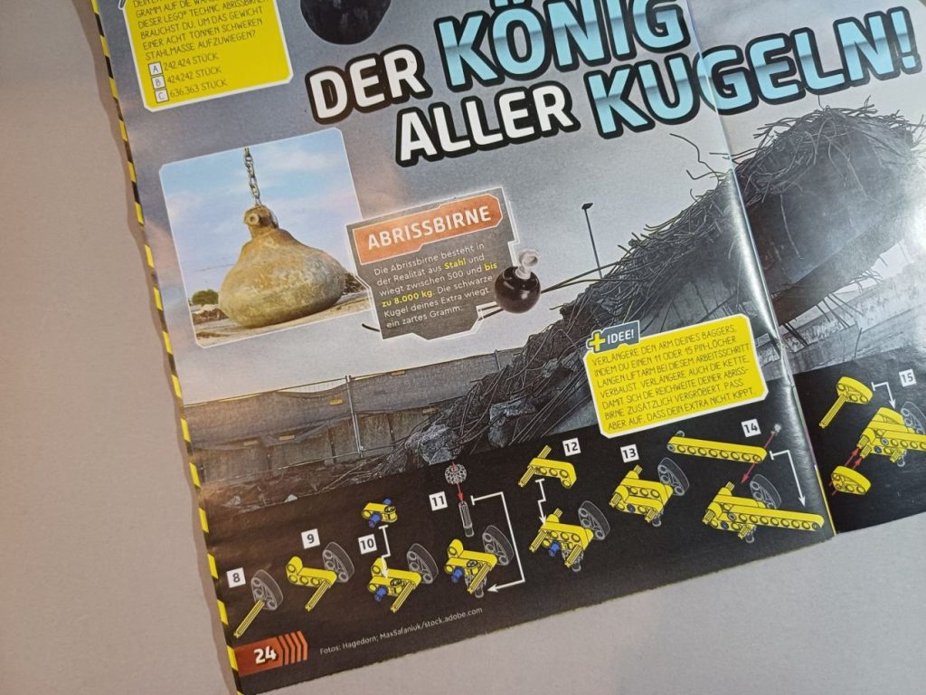 Neuzugang: LEGO Technic Magazin #1 mit Abrissbirne