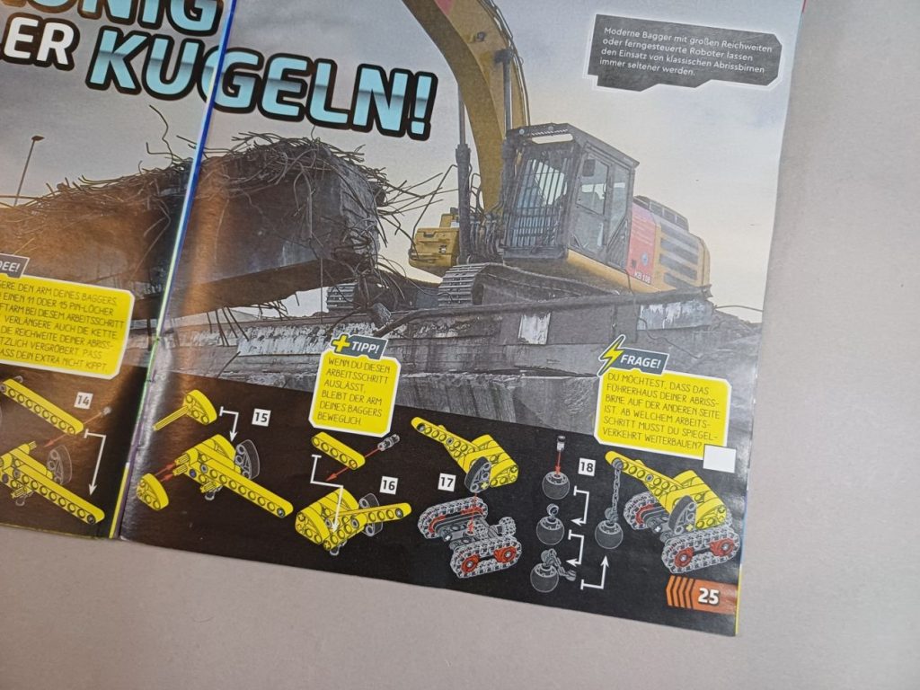 Neuzugang: LEGO Technic Magazin #1 mit Abrissbirne