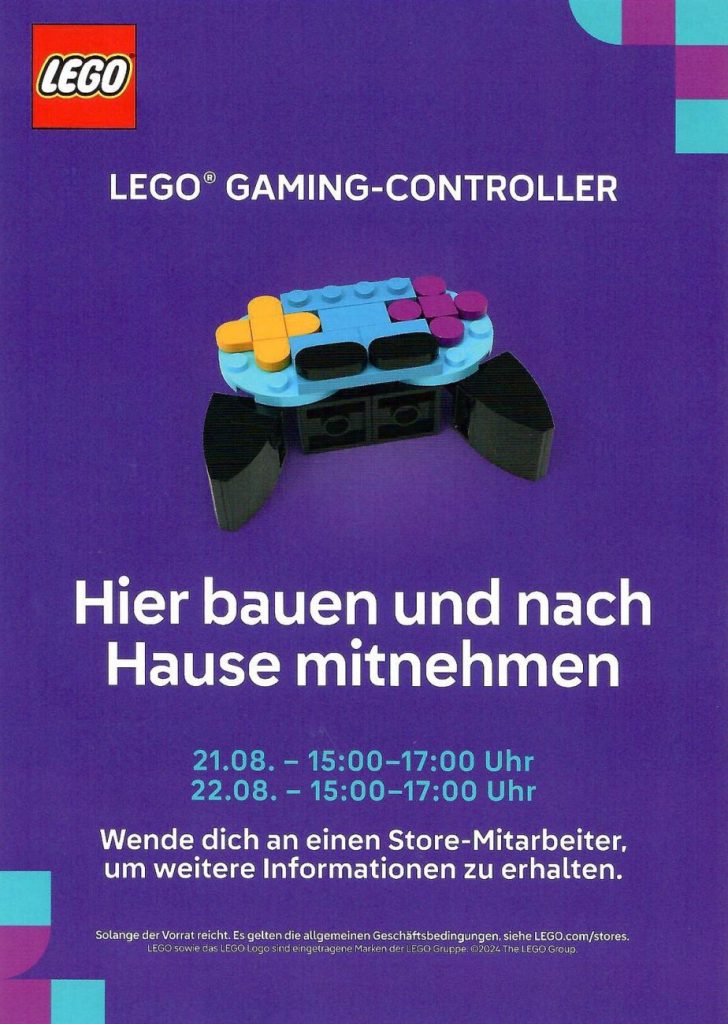 LEGO Gaming Controller: Bau-Aktion zur Gamescom 2024