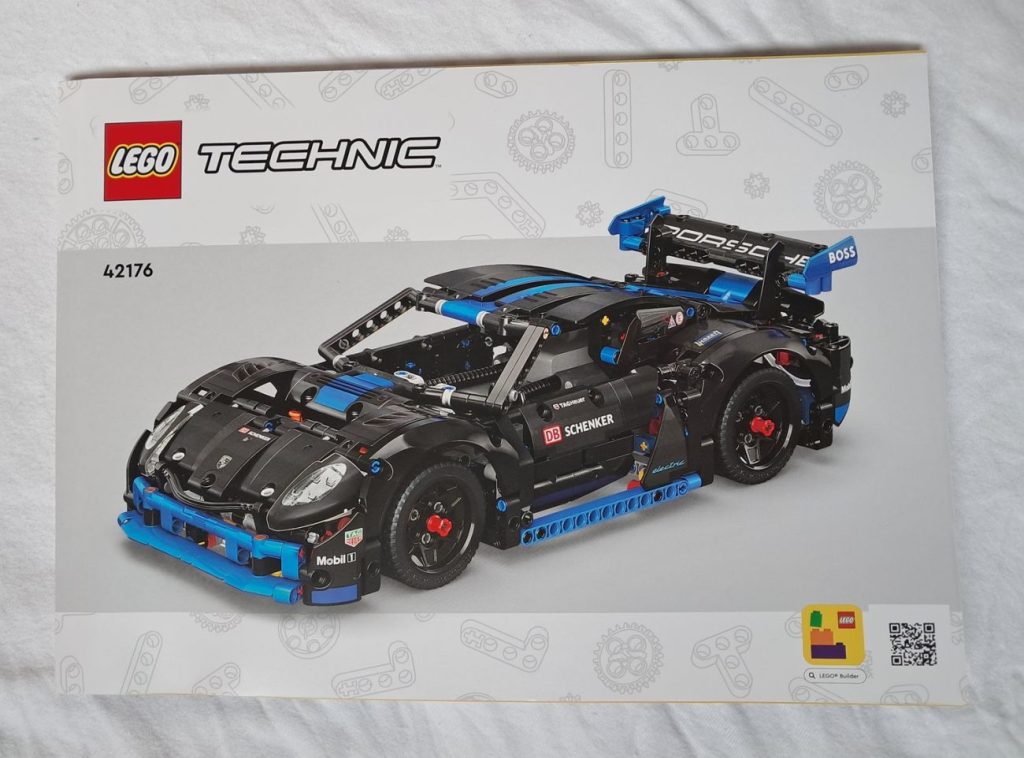 Bauanleitung des LEGO Technic 42176 Porsche GT4 e-Performance Rennwagens