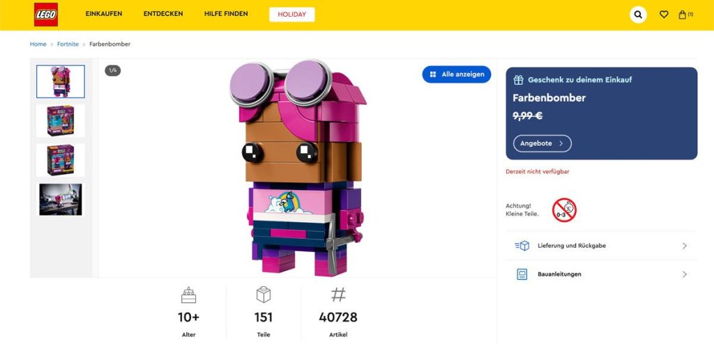 LEGO 40728 Fortnite Farbenbomber offiziell vorgestellt