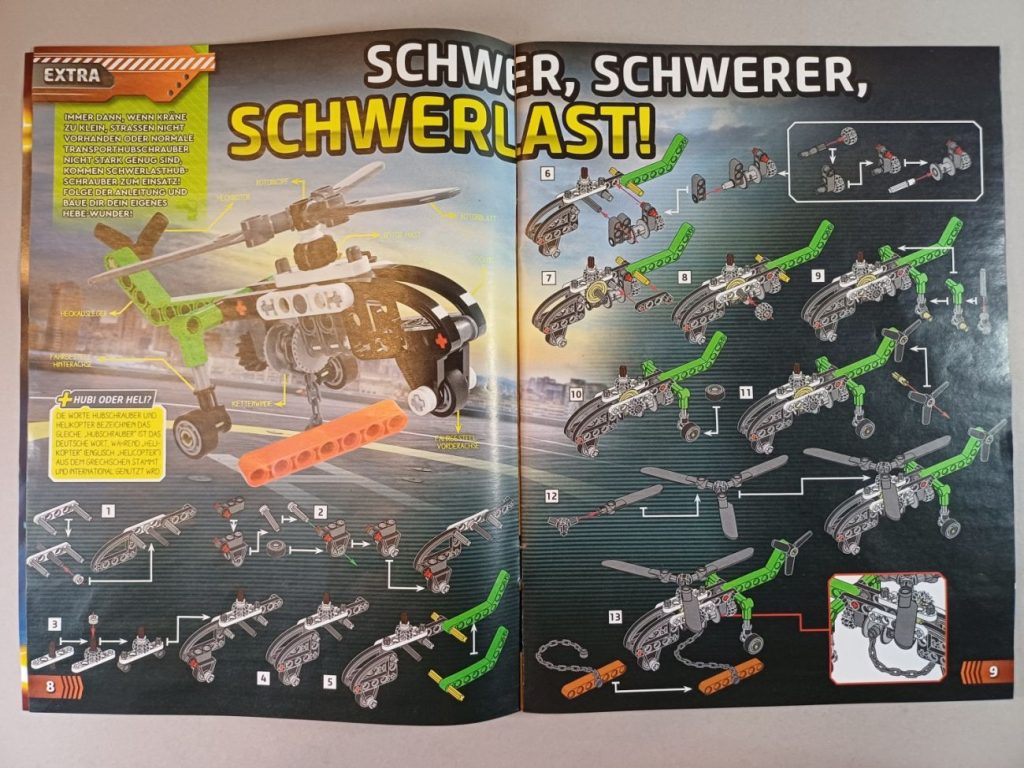 LEGO Technic Magazin #2 mit Hubschrauber und starke Vorschau