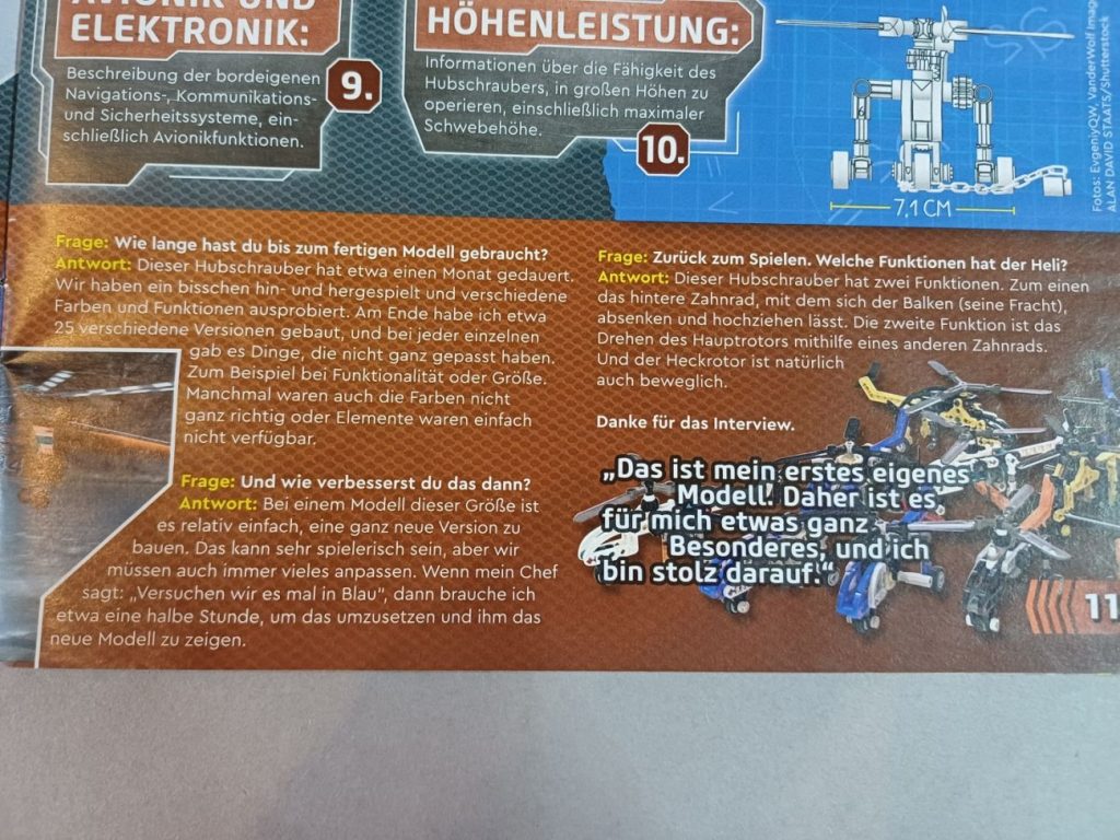 LEGO Technic Magazin #2 mit Hubschrauber und starke Vorschau