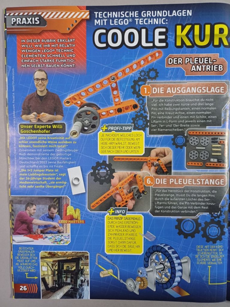 LEGO Technic Magazin #2 mit Hubschrauber und starke Vorschau