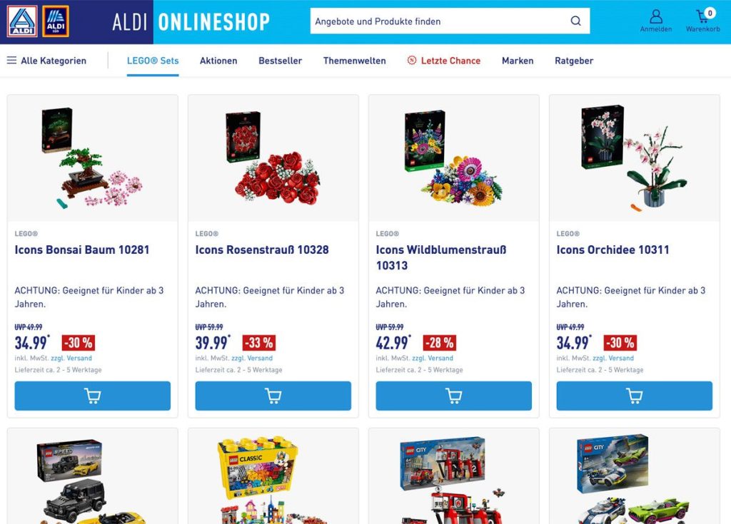 ALDI LEGO Deals