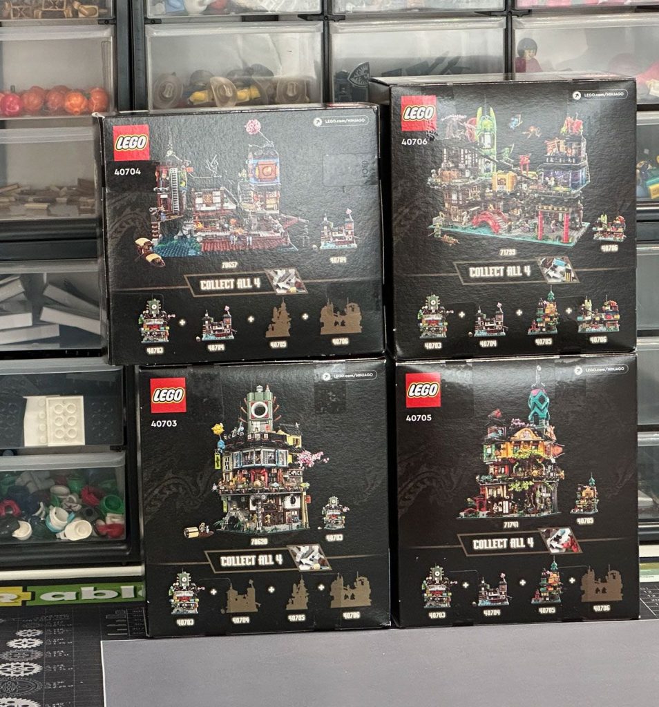Alle vier LEGO Ninjago City Micro Sets im Prämien-Shop reduziert