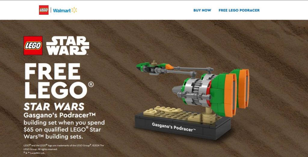 LEGO Star Wars Gasgano´s Podracer exklusiv bei Walmart in den USA erhältlich!