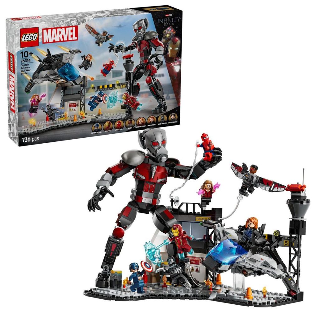 LEGO 76314 Captain America: Civil War Battle