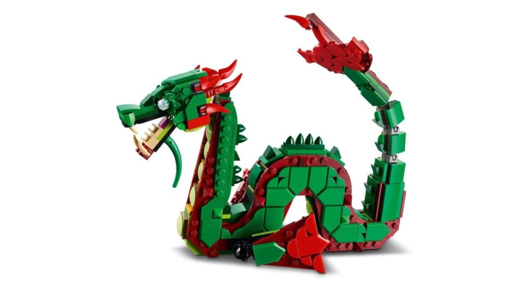 LEGO Creator 3in1 2025 Winterwelle - Grüner Drache, Pandafamile und süße Kätzchen