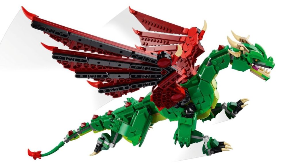 LEGO Creator 3in1 2025 Winterwelle - Grüner Drache, Pandafamile und süße Kätzchen