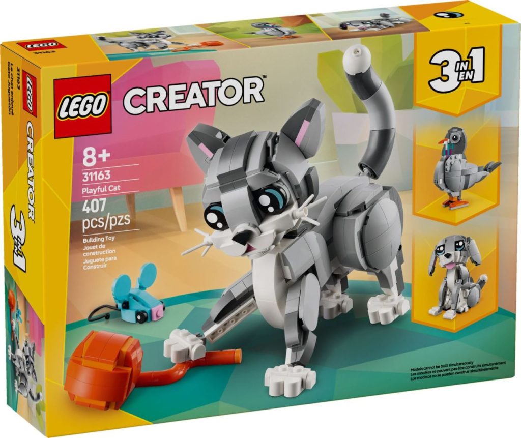 LEGO Creator 3in1 2025 Winterwelle - Grüner Drache, Pandafamile und süße Kätzchen