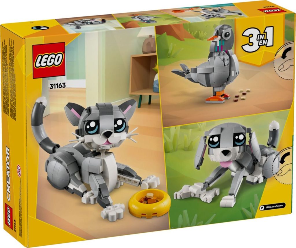 LEGO Creator 3in1 2025 Winterwelle - Grüner Drache, Pandafamile und süße Kätzchen