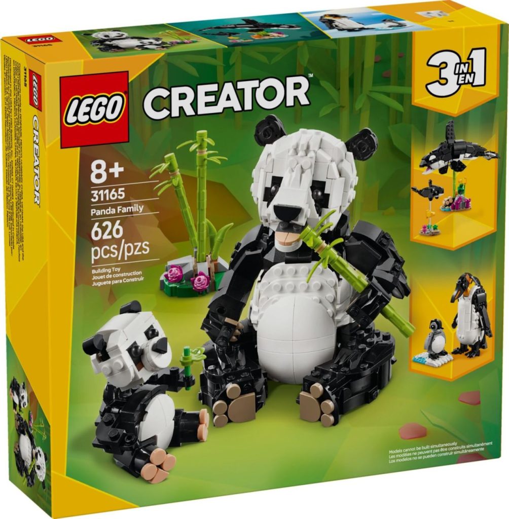 LEGO Creator 3in1 2025 Winterwelle - Grüner Drache, Pandafamile und süße Kätzchen