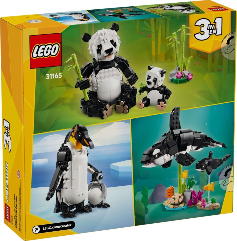 LEGO Creator 3in1 2025 Winterwelle - Grüner Drache, Pandafamile und süße Kätzchen